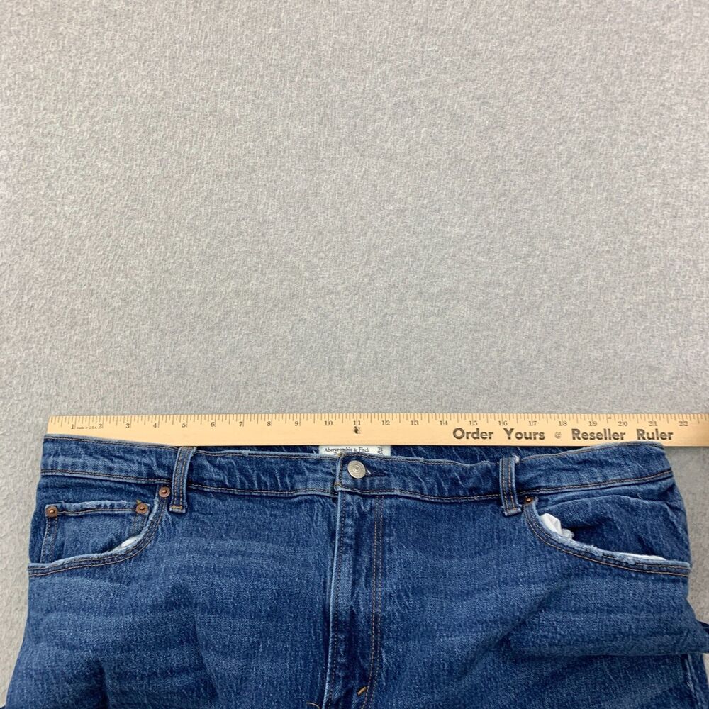 Abercrombie & Fitch Jeans 35/20R 90s Straight Ultra High Rise Stretch Denim - Picture 9 of 16